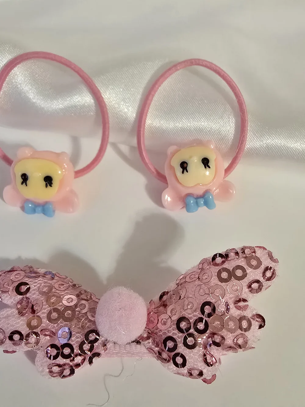 18pc-Girls Pink Hair Accessories Set – Assorted Princess Clips & Bands